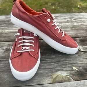 Ked's US Kickback Sneakers Rust Washed Cotton Canvas Women’s Size 7